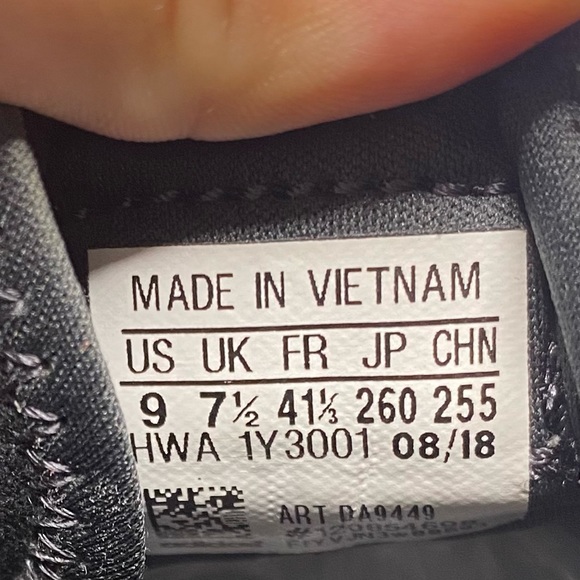 Adidas cloudfoam QT FLEX black blue white sneakers size 9 - Picture 9 of 10